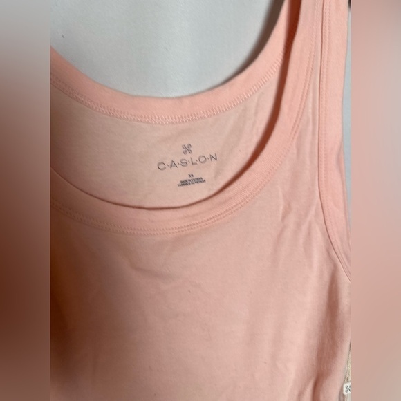 NWT Caslon Pink Cotton Tank Top - Picture 5 of 6
